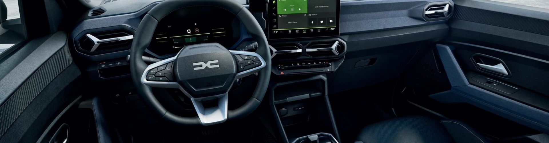 Förarplatsen i Dacia Bigster