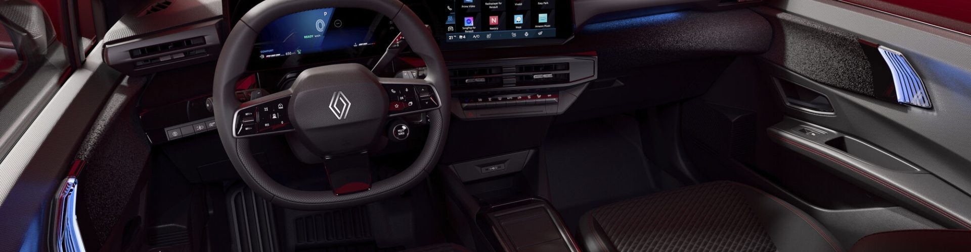 Förarplatsen i Renault Clio